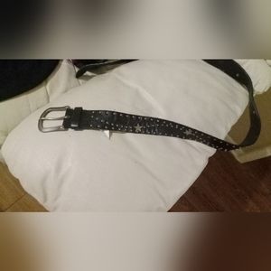 Silver stars and studs belt